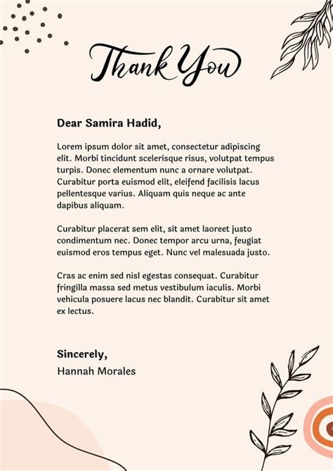 Free And Printable Thank You Letter Templates Canva