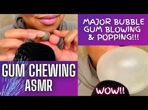 Asmr Major Gum Chewing Blowing Bubbles Snapping Popping