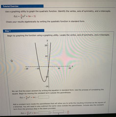 Solved Tutorial Exercise Use A Graphing Utility To Graph The Chegg