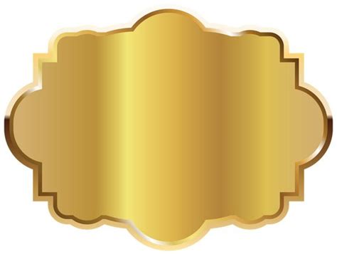 Gold Label Template Clipart Picture | Clip art, Gold labels, Label ...