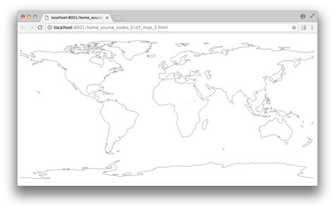 How To Plot A Simple Global Map Using D3js And Topojson