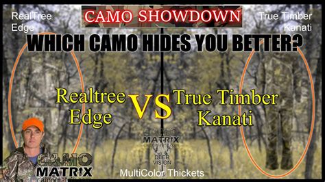 Compare Realtree Edge Vs True Timber Kanati With Simulated Deer Vision