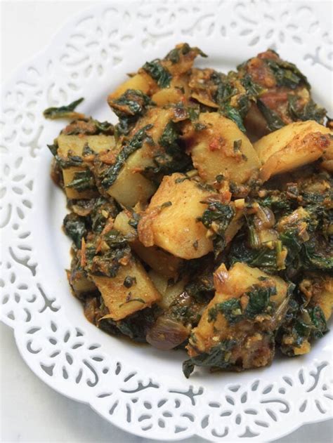 Quick Aloo Palak Indian Potato Spinach Some Indian Girl