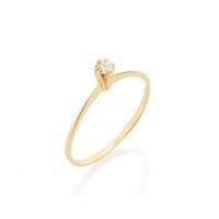 512180 Anel Rommanel Solitário Skinny Ring Zircônia Receba no