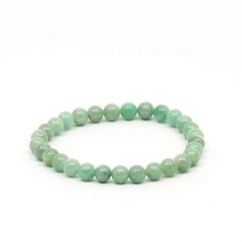 Bracelet Amazonite Verte en pierre naturelle lithothérapie