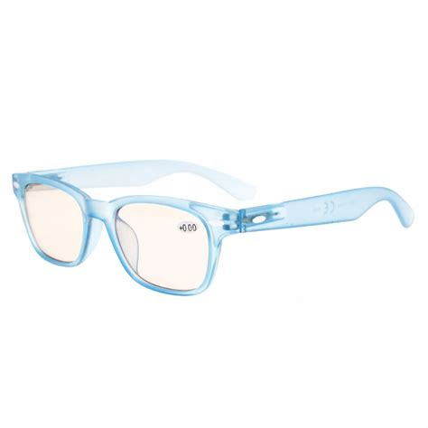 CG148 Amber Tinted Lenses Computer Glasses Comfortable for Reduce Harmful Levels of Blue Light ...