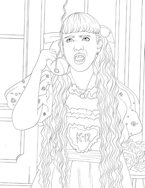 Collection Of Melanie Martinez Coloring Pages Free Printable