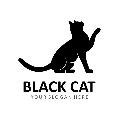 black cat logo 7955107 Vector Art at Vecteezy