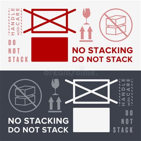 stack packaging symbol sign  label indicating  items