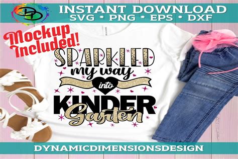 Sparkled My Way Into Kindergarten Graphic By Dynamic Dimensions