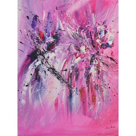 Tableau Abstrait Rose Et Violet Peinture Abstraite Moderne Me Sauvage