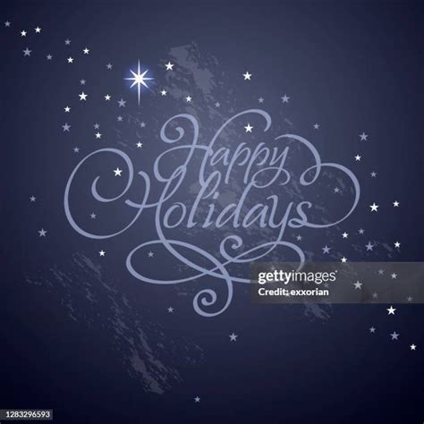 Happy Holidays Calligraphy Photos and Premium High Res Pictures - Getty ...