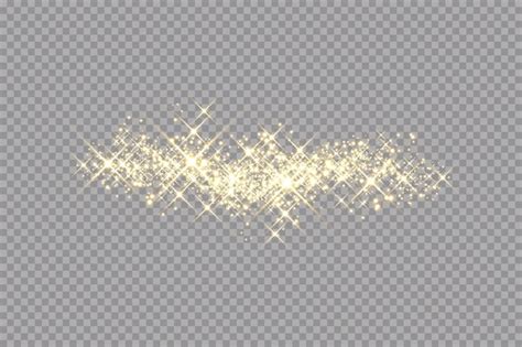 Premium Vector Golden Sparks Glitter Special Light Effect