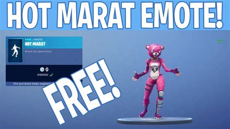 FORTNITE HOT MARAT DANCE EMOTE FREE NOW IN FORTNITE ITEM SHOP YouTube