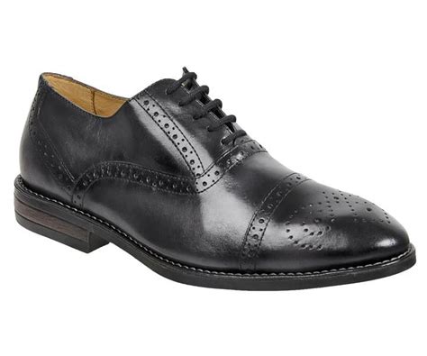 Sandro Moscoloni Murali Dark Grey Leather Mens Cap Toe Lace Up Oxford