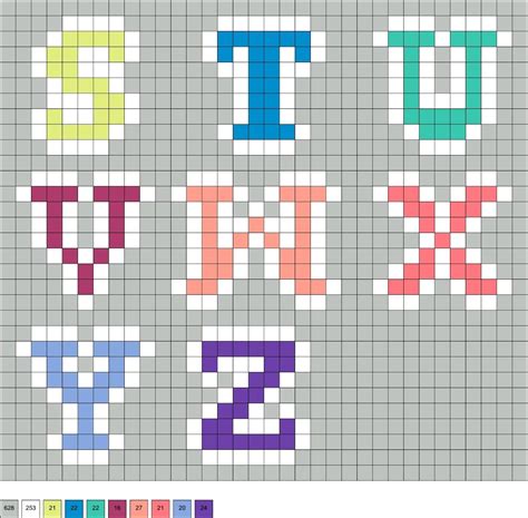 Perler Bead Letters Six Alphabets Artofit