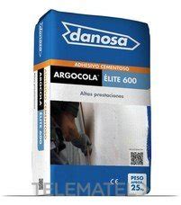 Adhesivo Cementoso ARGOCOLA ELITE 600 BLANCO Muy Deformable Porcelanico