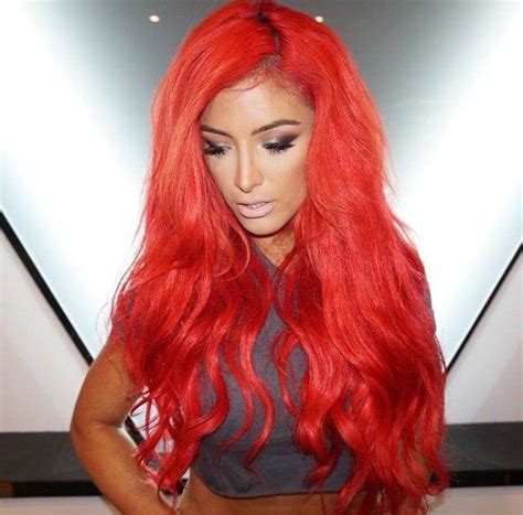 Natalie Eva Marie on Twitter | Bright red hair, Eva marie, Face hair