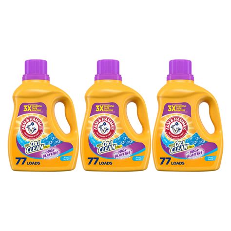 Arm & Hammer Plus OxiClean Odor Blasters Fresh Burst Liquid Laundry 100 ...