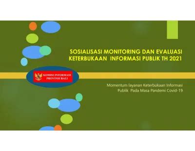 Sosialisasi Monitoring Dan Evaluasi Keterbukaan Informasi Publik Th