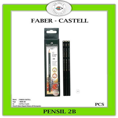 Jual Faber Castell Pencil Tulis Fb B Varian Pensil Ujian