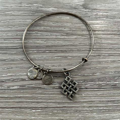 Alex And Ani Jewelry Alex And Ani Endless Knot Charm Bangle In