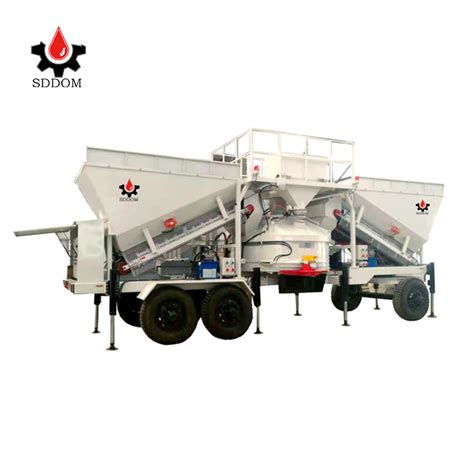 Sddom Full Automatic Precast Concrete Batching Plant With Wheels