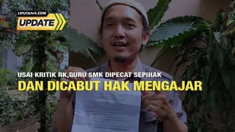 Video Kisah Guru Honorer Asal Cirebon Dipecat Karena Kritik Di Akun