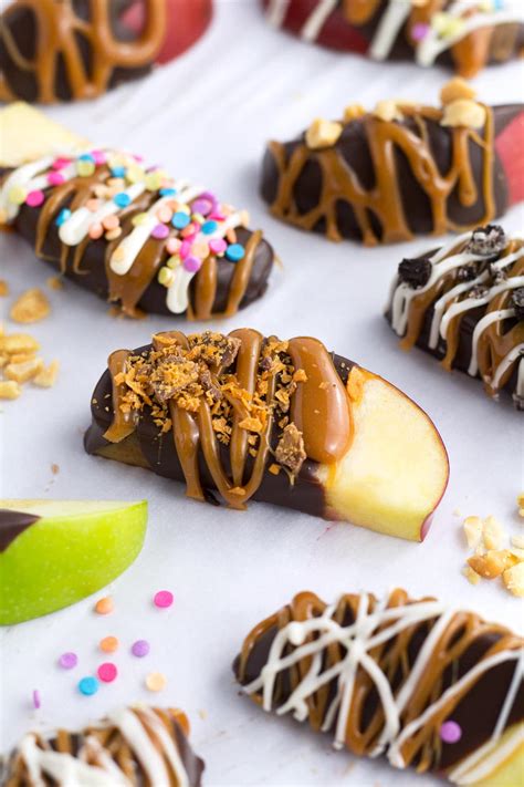 Addictive Caramel Apple Slices (no sliding caramel!) - Borrowed Bites