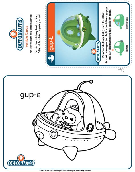 Octonauts Gup E Coloring Page