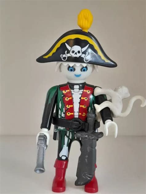 PLAYMOBIL PERSONNAGE PIRATE fantôme pour bateau ile voilier trésor