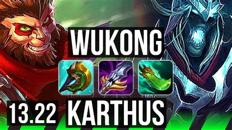 WUKONG Vs KARTHUS JNG Rank 1 Wukong 10 3 9 JP Grandmaster 13