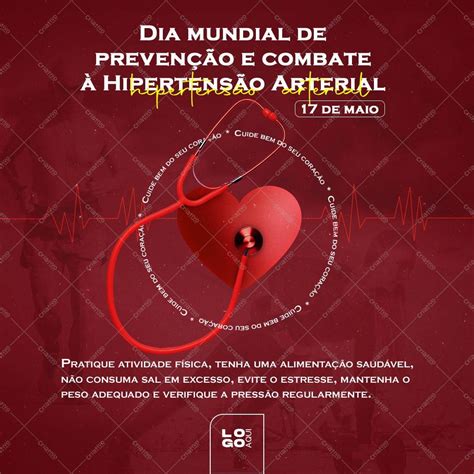 Dia Mundial De Prevenção E Combate à Hipertensão Arterial Arte