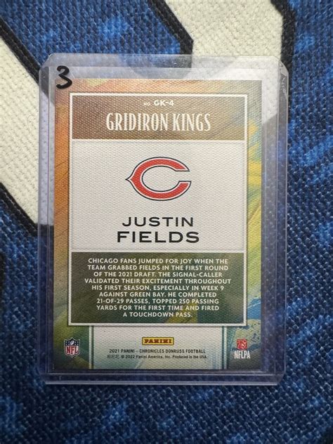 2021 Panini Chronicles Gridiron Kings GK 4 Justin Fields RC EBay