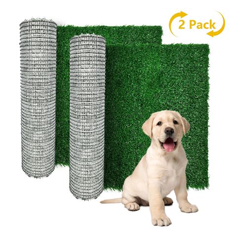 IbayNawi Dog Grass Pee Pads for Training, 2 Pack Replacement Artificial