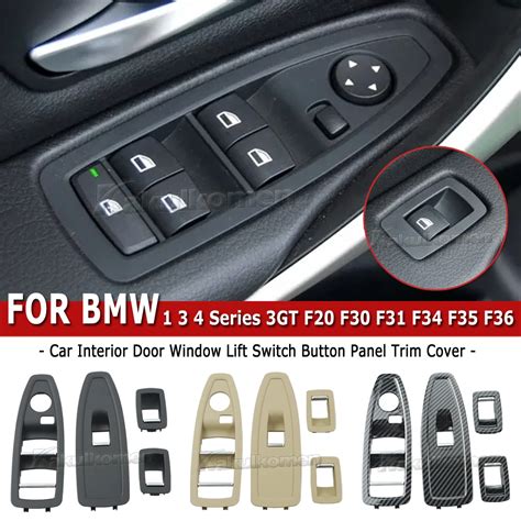 LHD RHD Car Interior Door Window Lift Switch Cover Trim For BMW 1 3 4