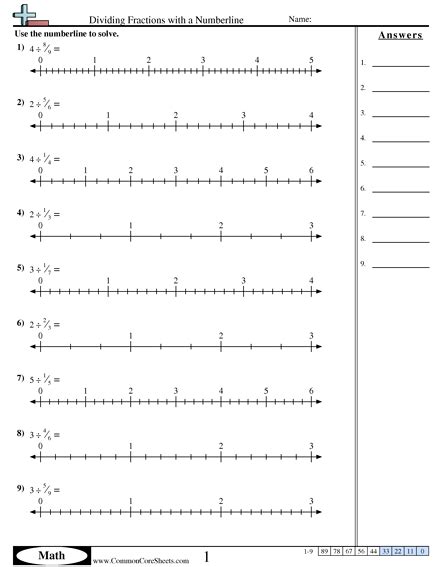 Fraction Worksheets Free Commoncoresheets Worksheets Library