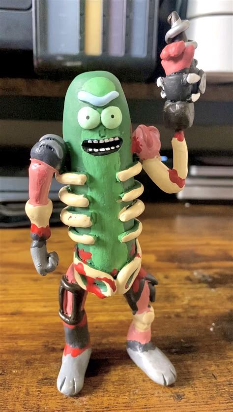 Pickle Rick Locked And Loaded I Made For My Set Shop Rrickandmorty