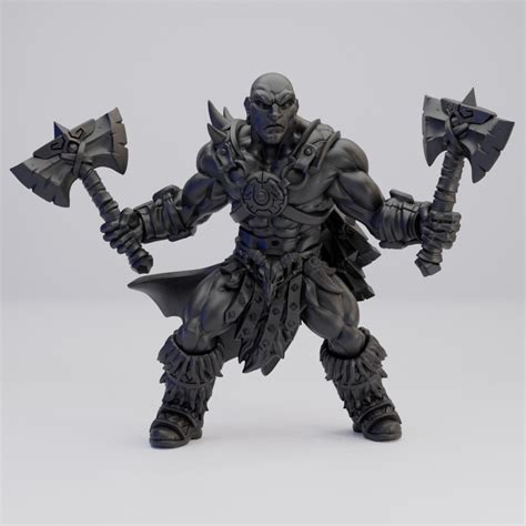 Hot Goblin ドラゴンピーク蛮族C斧 ミニチュア ホットゴブリン