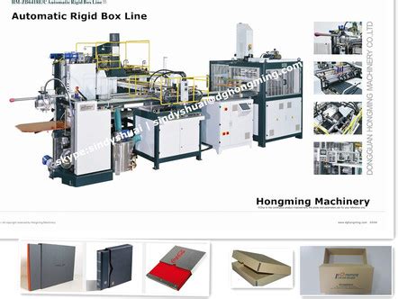 Automatic Rigid Box Making Machine Hongming Machinery