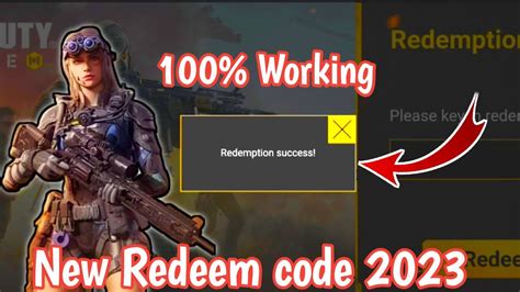 Working New Redeem Code Codm Call Of Duty Mobile Redeem Code