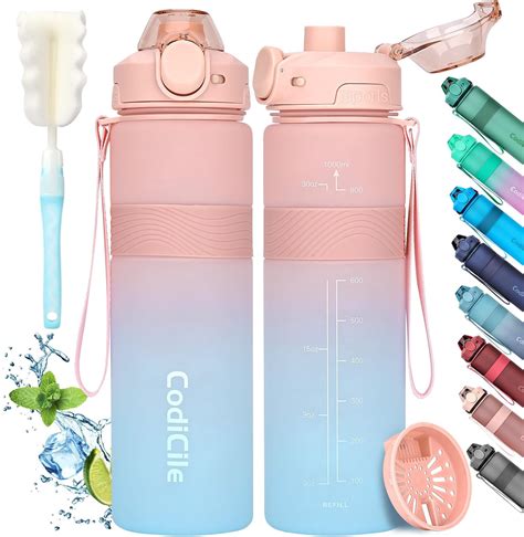 Aohan Trinkflasche Sport L Wasserflasche Tritan Bpa Frei