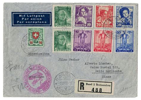 Luftpost 1936 R Brief Nach Brasilien Bello Horizonte Kaufen Auf Ricardo