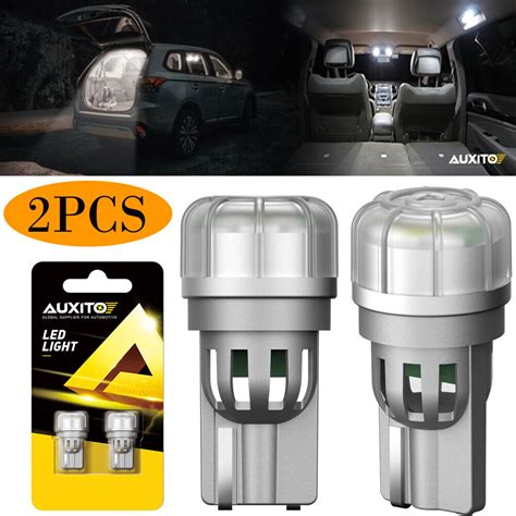 2PCS T10 Car Bulb LED Canbus SMD Xenon White Wedge W5W Side Light Bulbs