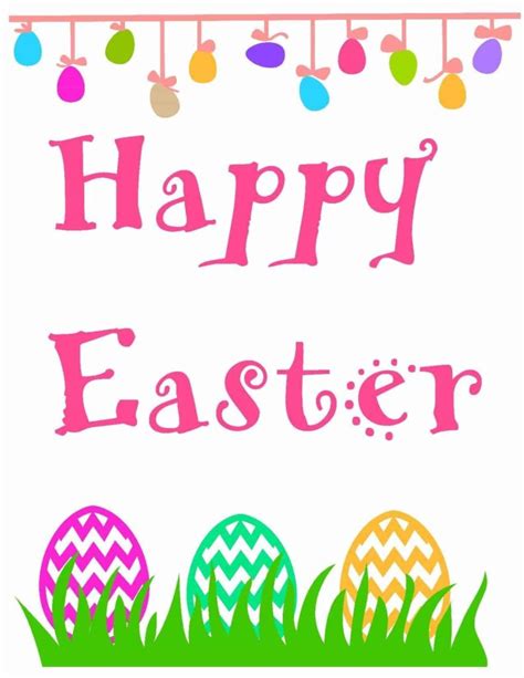 Happy Easter Sign Printable