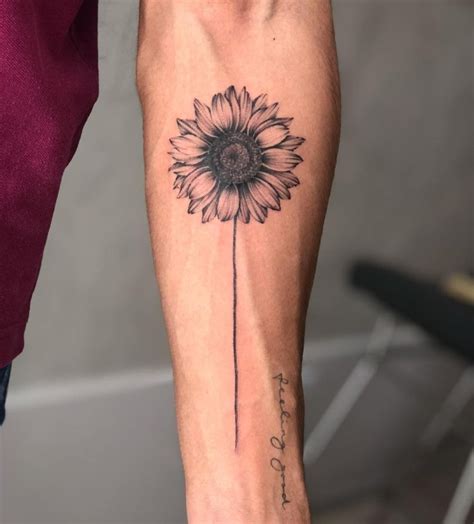 Top More Than 78 Black And Grey Sunflower Tattoo Super Hot In Cdgdbentre