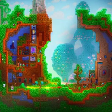 Portal To Terraria Detailed Rule Of Thirds Stable Diffusion Openart