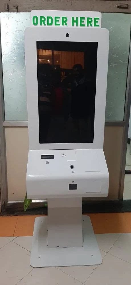 Metal White Self Ordering Kiosk For Fine Dine Restaurant At Rs