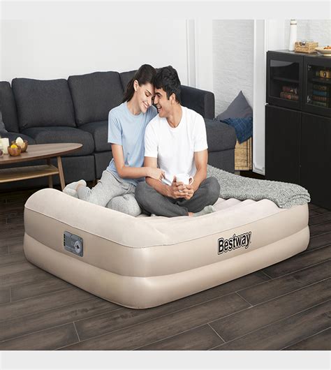 Buy Bestway Fc Tritech Airbed Queen Built In Ac Pump Cm X Cm