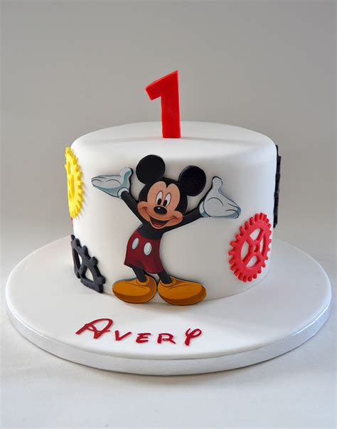 Mickey Mouse 1st Birthday Photo Cake Faridabadcake